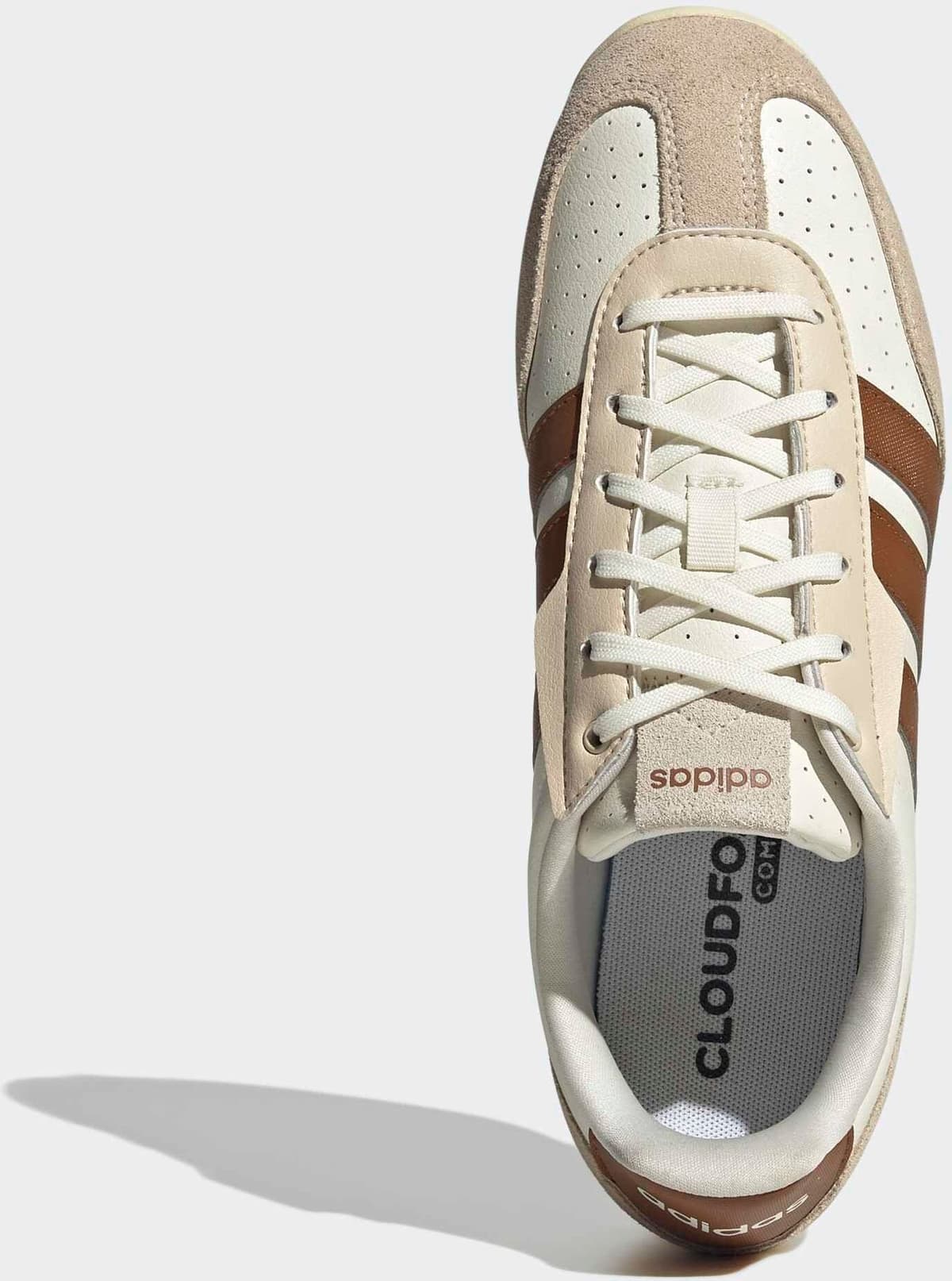 Sneaker ADIDAS SPORTSWEAR "BARREDA LO", Damen, Gr. 40,5, beige (sanftes weiß, dusky bronze, warm vanilla), Synthetik, Schuhe Sneaker sanftes weiß, dusky bronze, warm vanilla 40,5