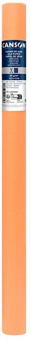 Rouleau de papier de Soie Art & Crafts orange 50cmx5m 20 g/m² - Canson
