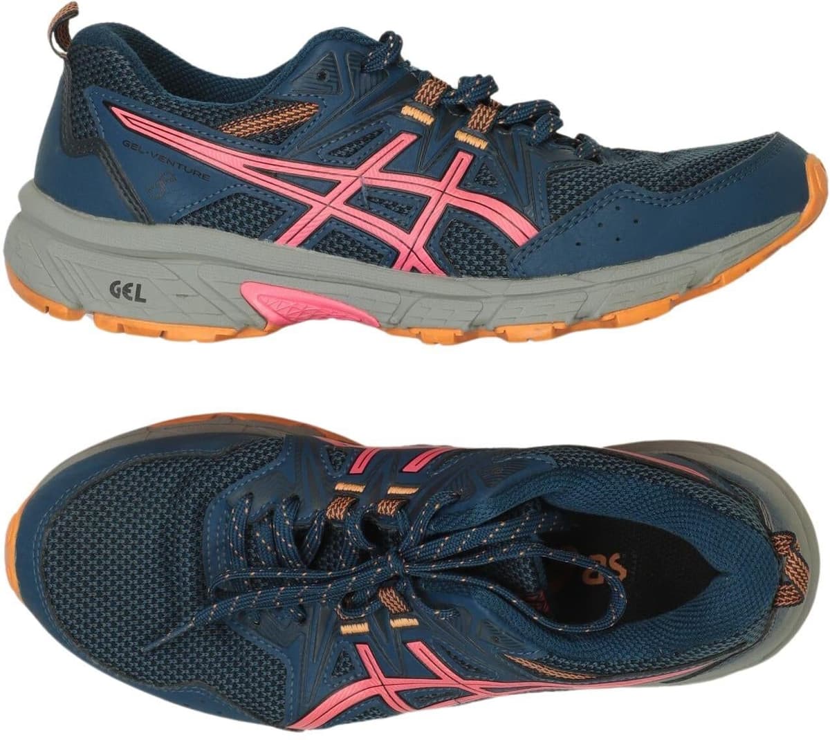 Asics Damen Sneaker, Mehrfarbig, Gr. EU 38, Kunstleder - Second Hand
