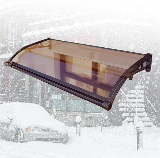 WAN Geluidsisolerende Overkapping voor Huisdeur en Raam, Transparant, Breedte: 120 cm, Hoogte: 60 cm