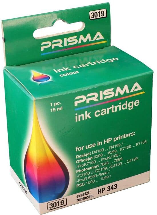 PRISMA 3019 Druckerpatrone für HP Tintenstrahldrucker, color, 15 ml