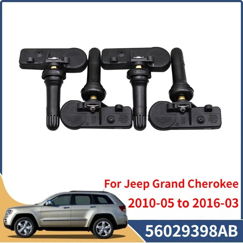 GANGLE 56029398AB For 2010-2016 Jeep Grand Cherokee Alfa Romeo Giulietta Chrysler Town & Country Tire Pressure Monitor Sensor 4PCS TPMS