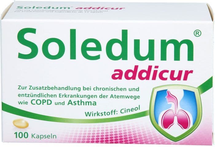 MCM Klosterfrau Vertriebsgesellschaft mbH SOLEDUM addicur 200 mg magensaftres.Weichkapseln 100 St.