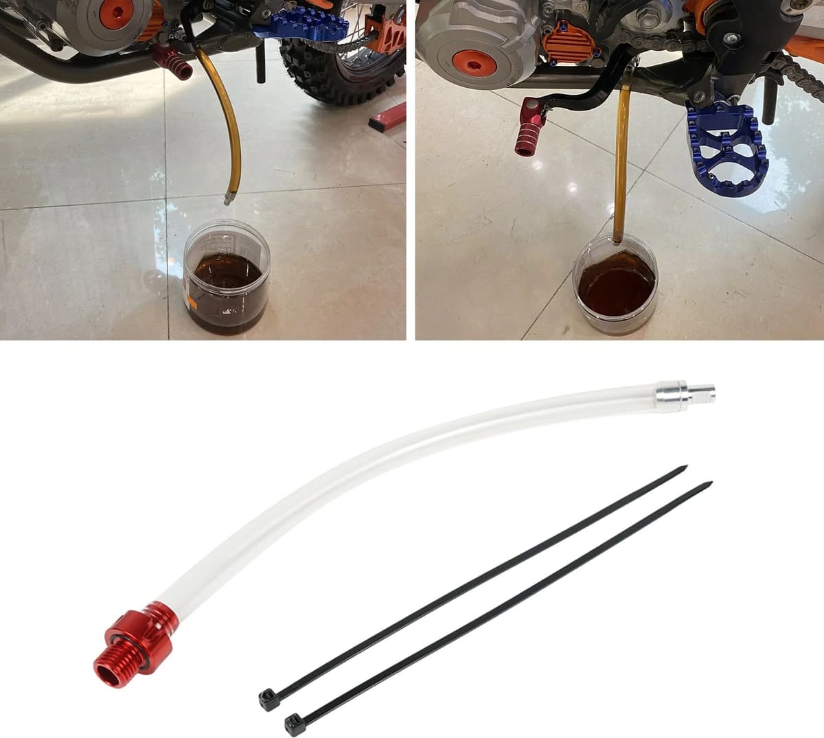 NICECNC For Beta RR 300 2010-2026 Xtrainer 300 2015-2026 25cm Oil Drain Tool Kit RR 125 RR 250 RR 350 RR 390 RR 430 RR 450 498