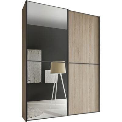 Schwebetürenschrank STAUD "Sinfonie Plus, edles Design in hochwertiger Qualität, Made in Germany", sonoma eiche, B:225cm H:222cm T:68cm, Holzwerkstoff, Schränke, Schwebetürenschrank, Mit vier verschiedenen Ausstattungsvarianten