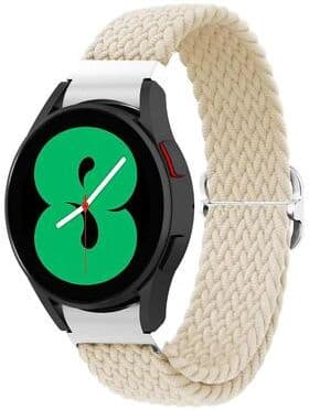 Everyday Crate Samsung Galaxy Watch4 40mm 44mm Woven Watch Band Adjustable Replacement Strap starlight