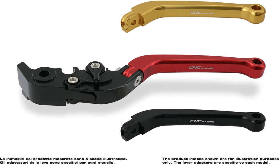Leva frizione LCF12 - modello lungo ripiegabile CNC Racing N taglia un