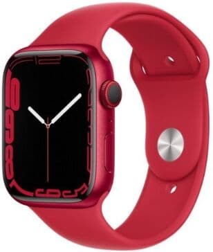 Apple Watch Series 7 GPS + Cellular 45mm Aluminio Rojo con Correa Deportiva Roja