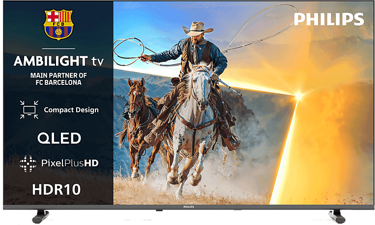 TV QLED 40" - Philips 40PQS6901/12, Full-HD, Pixel Plus HD, Smart TV, DVB-T2, Ambilight, HDR 10, Negro
