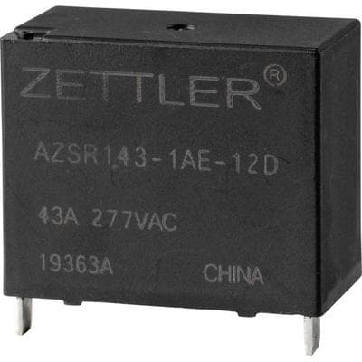 Zettler Electronics AZSR143-1AE-12D Powerrelais 12 V/DC 50A 1 Schließer 1St.