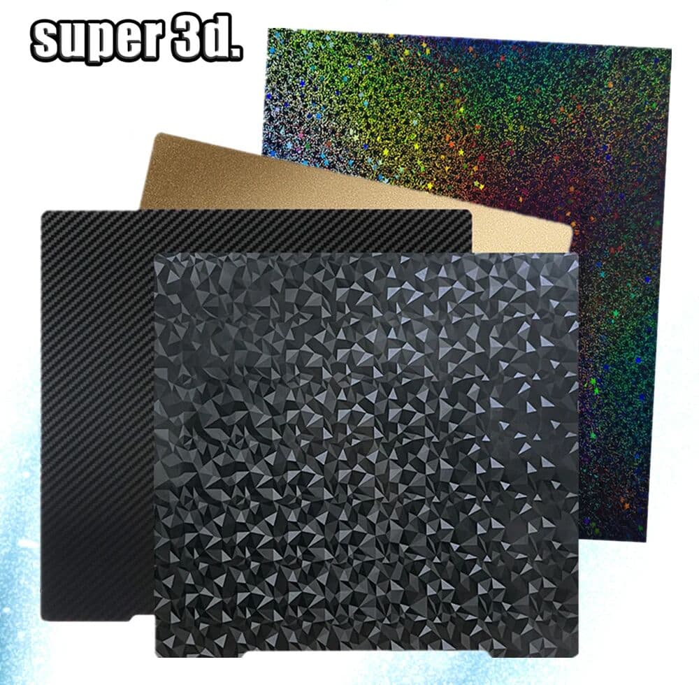 IdeaFormer 350/300/180/220/235/257mm PET PEI PEO Plate Magnetic Steel Sheet PEI For K1 Max Bambulab P1P Ender 3 Upgrade Voron Bed