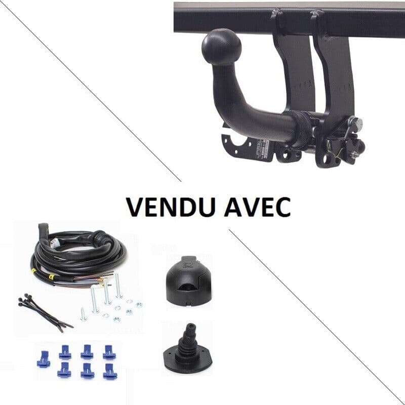 Attelage Fiat Doblo y compris Maxi (11/00-02/10) RDSOH + faisceau universel 7 broches