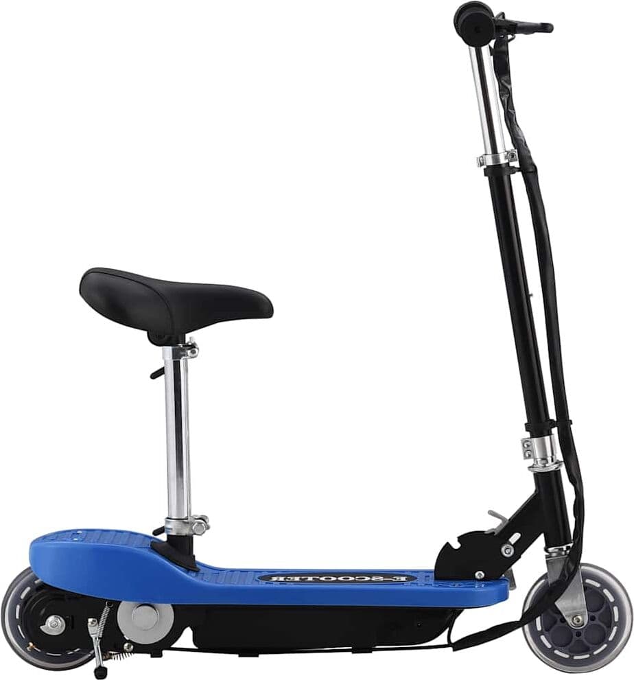 vidaXL Trottinette électrique avec siège 120 W Bleu