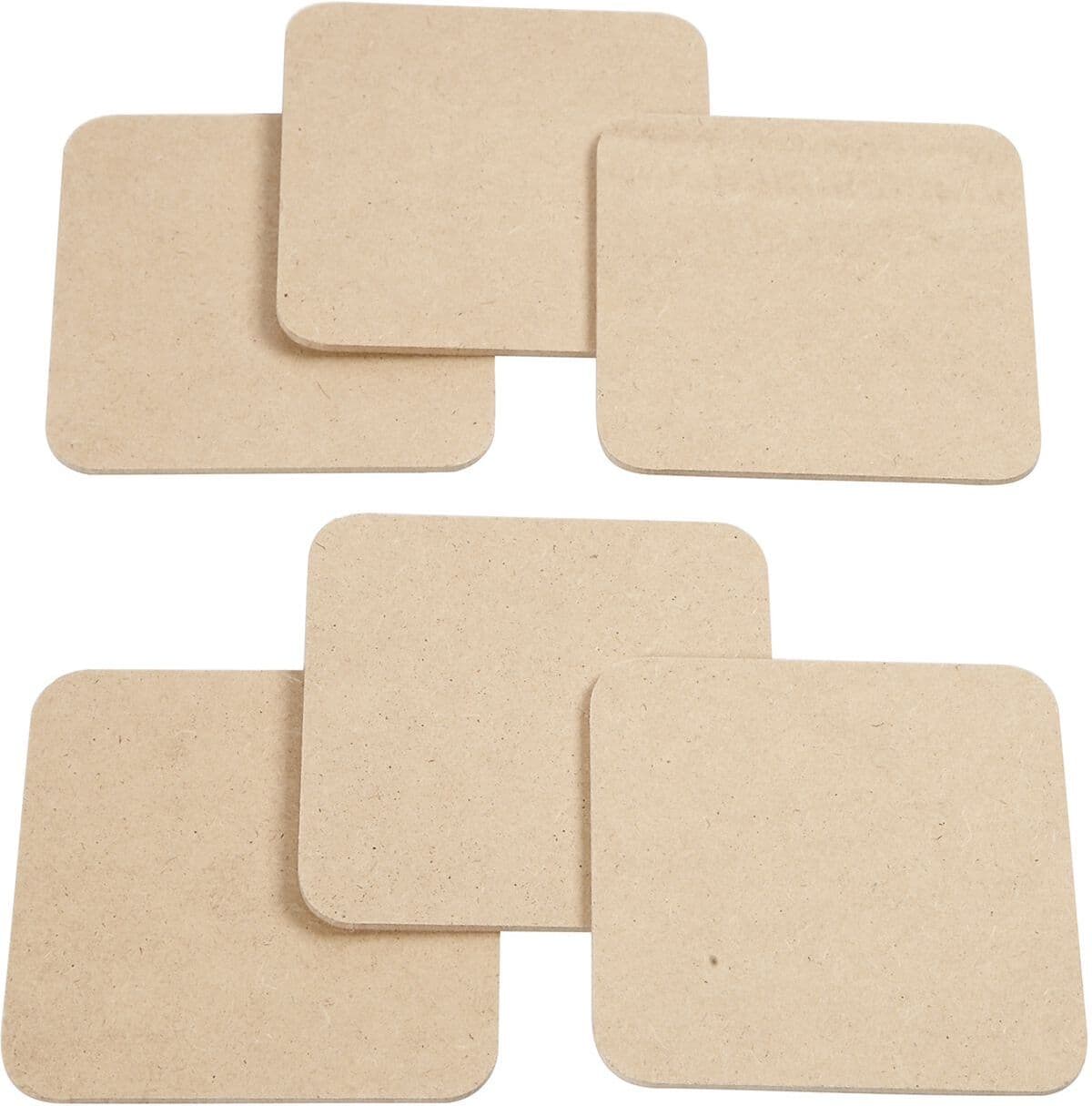 Persen Verlag Untersetzer 10 x 10 cm, MDF, 50 Stück