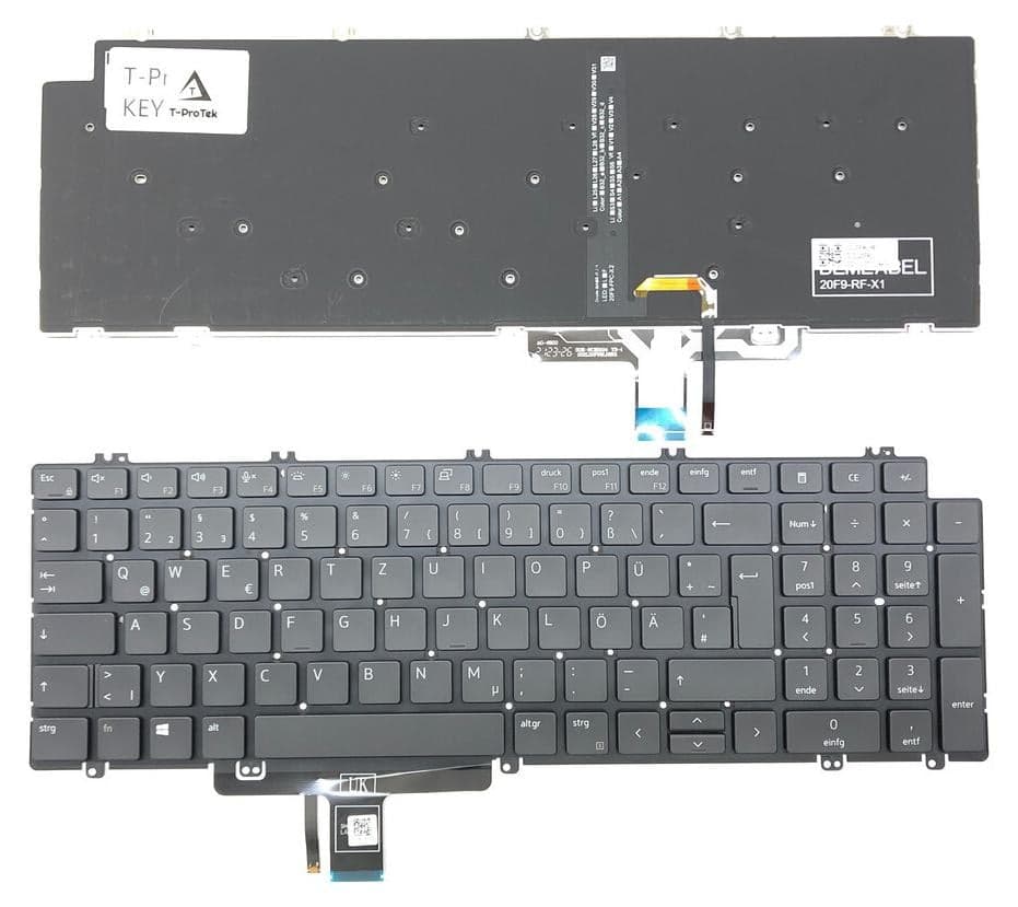 T-ProTek Zwart toetsenbord compatibel met Dell Precision 7760