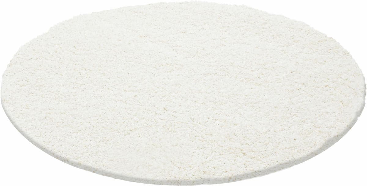 Hochflor-Teppich AYYILDIZ TEPPICHE "Life Shaggy 1500 , auch als Läufer und in Rund erhältlich" Gr. 10, beige (creme), H:30mm Ø:200cm, Kunstfaser, Teppiche, Hochflor-Teppich, Langflor, uni, grosse Farb- und Grössenauswahl. Wohnzimmer, alle Räume creme Ø 20