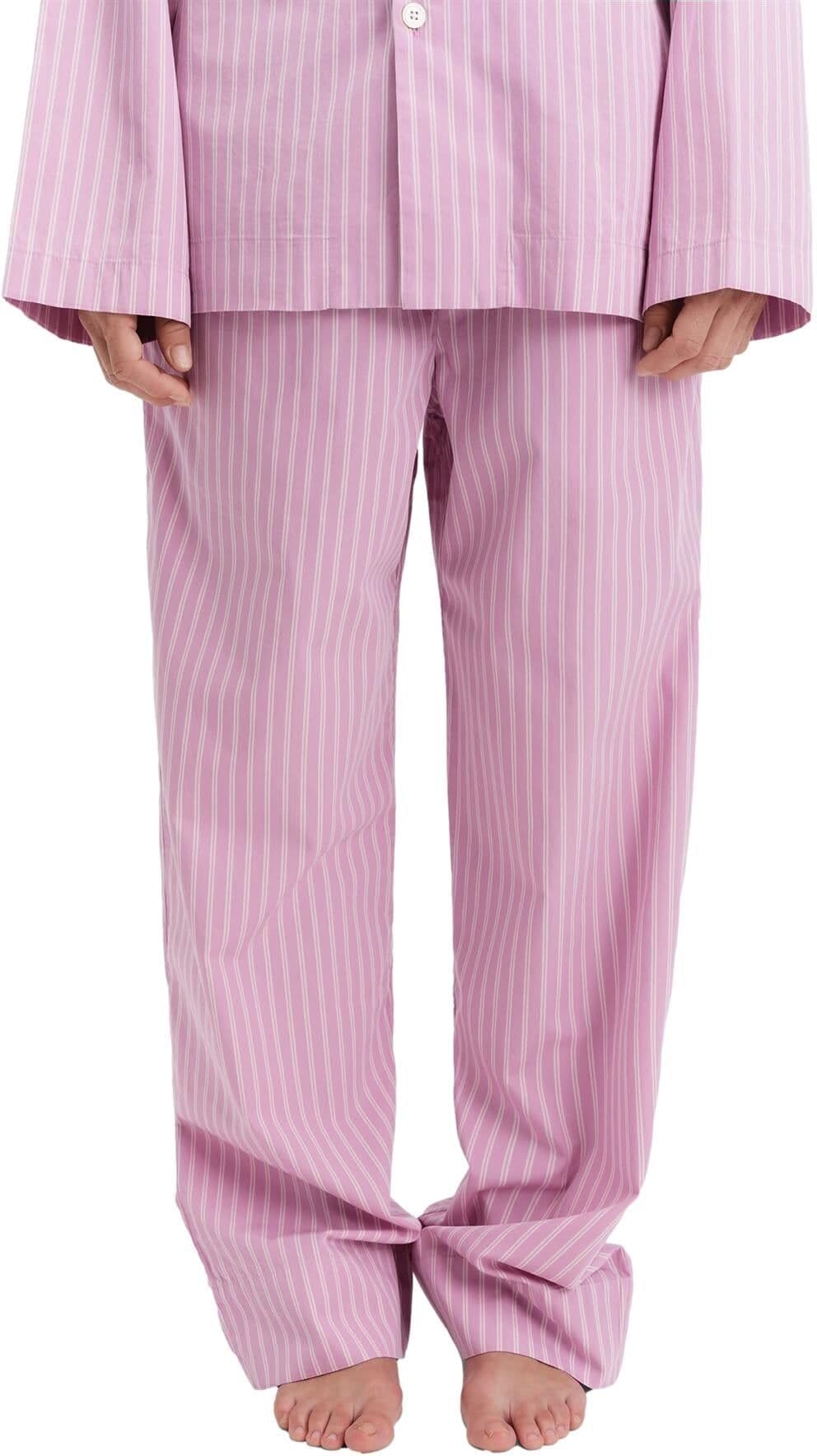 Tekla Poplin Pyjamas Pants Purple Pink Stripes Undertøy Rosa Rosa  M