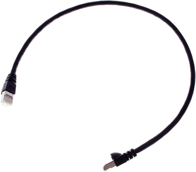 TelegÃ¤rtner CAT6A Patchkabel 0,5m, sw nero