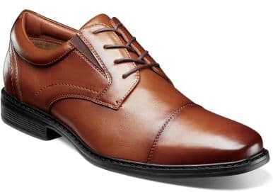 Nunn Bush Stark Cap Toe Oxford Shoes - Mens 12 Brown Oxford Medium