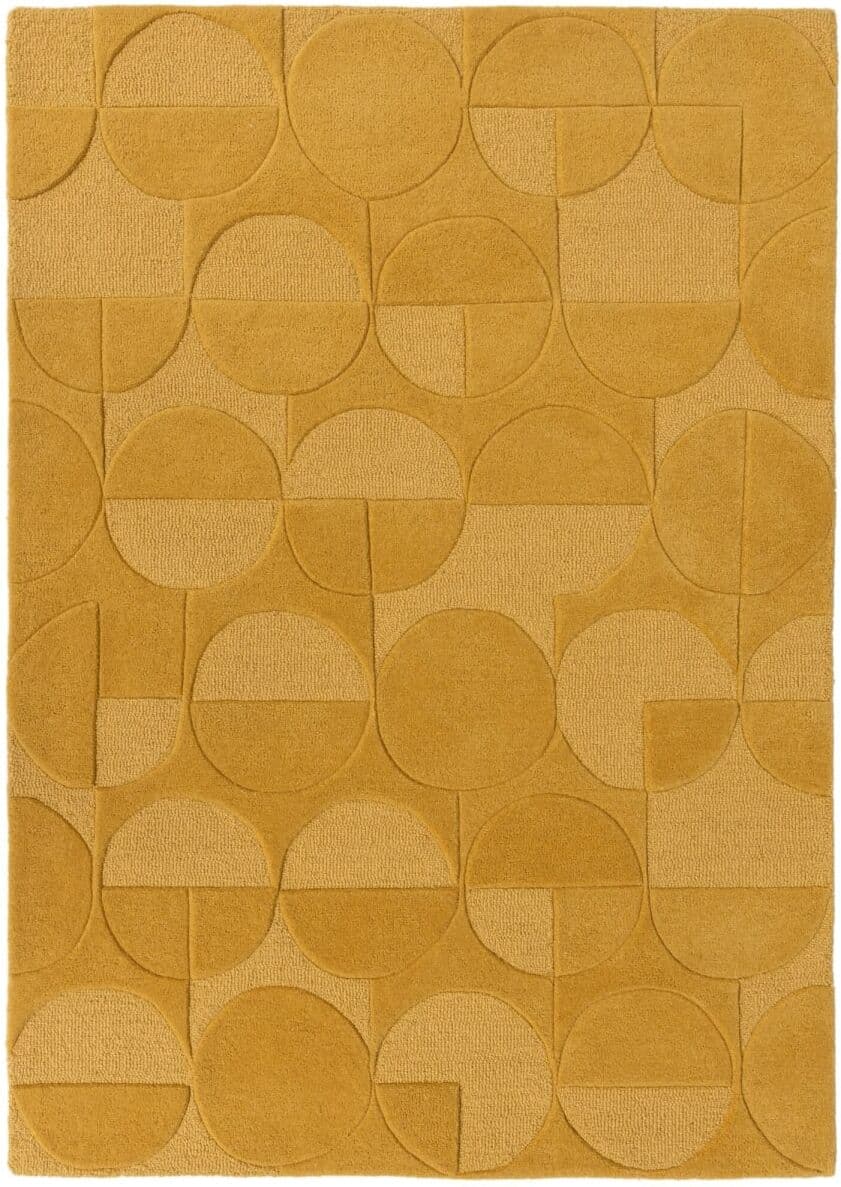 Flair Rugs Alfombra de lana ocre 160x230cm