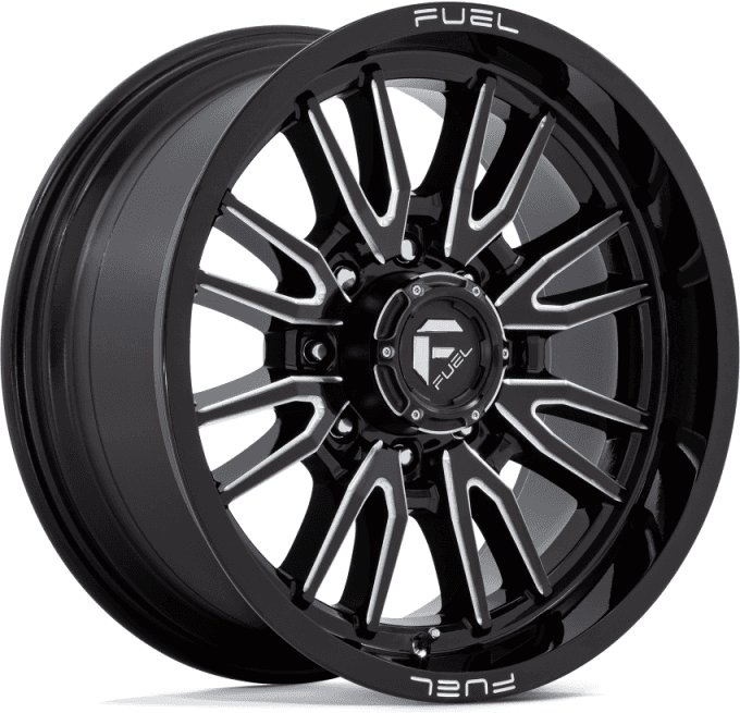 Fuel Off-Road Jantă de Aluminiu, FUEL D761 CLASH, 20x9.0, ET 1, 8x170, 125.1, Negru