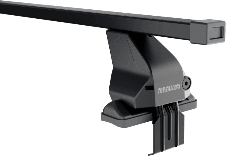 Barres de toit Hyundai Ioniq V (05/21-) Menabo Omega L acier noir