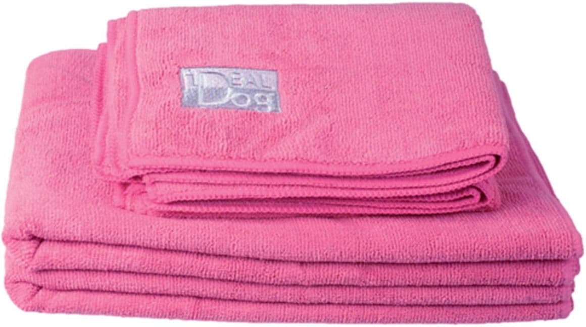 Ideal Dog Håndkle Rosa 2-Pakk