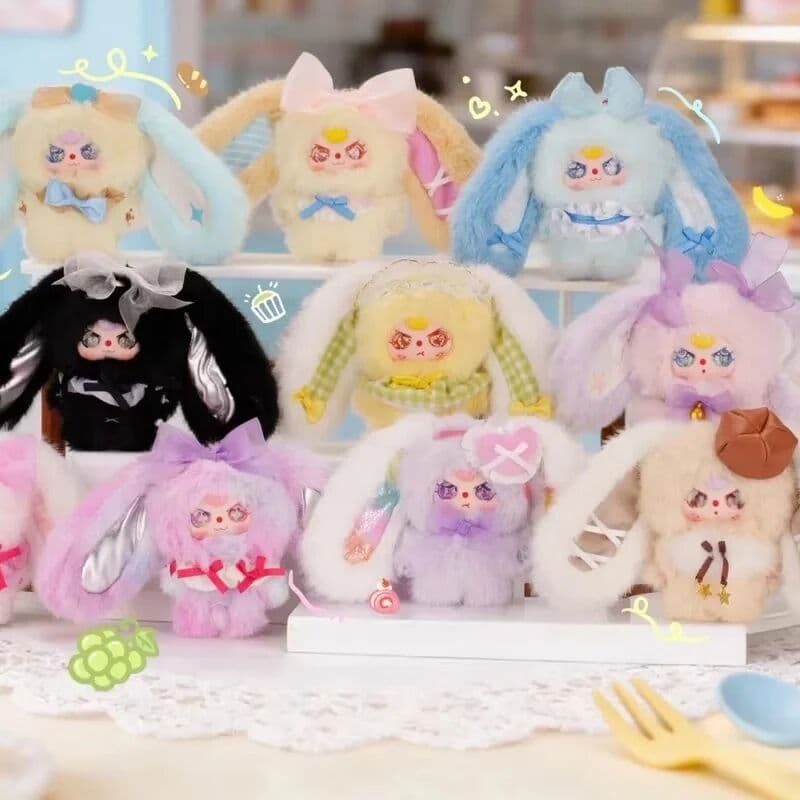 NONE new mini baby three Pocket Rabbit Series Blind Box Cute Doll Collection pendant Ornament Fashion Trend birthday Gift toys