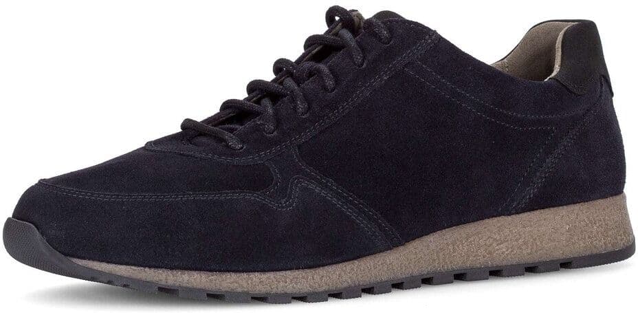 Sneaker GABOR "Sneaker low", Herren, Gr. 43, schwarz (blau), Schuhe Sneaker