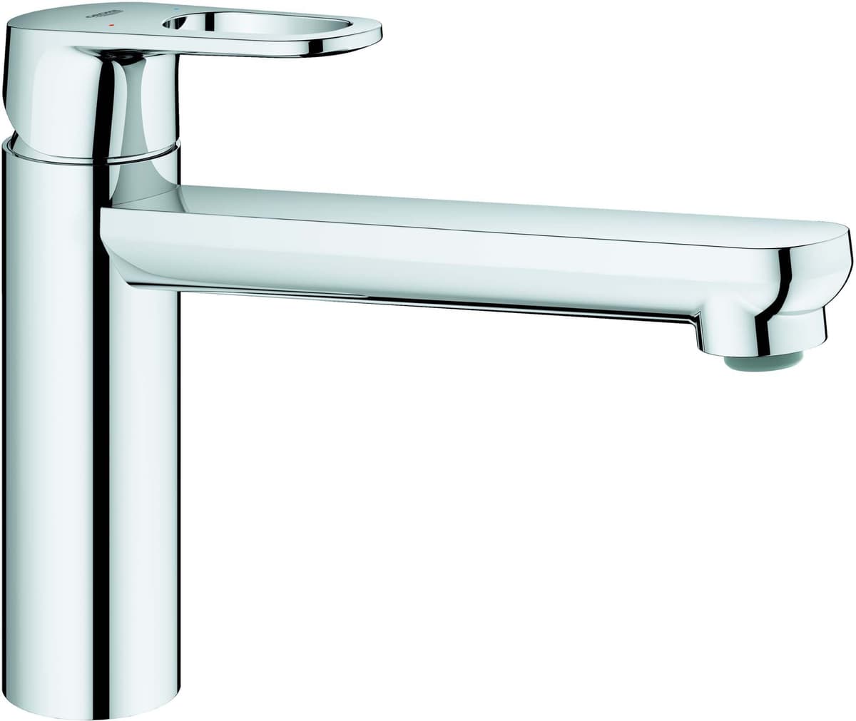Grohe BauFlow mitigeur d'évier 31688000 chrome, orientable, bec moyen-haut