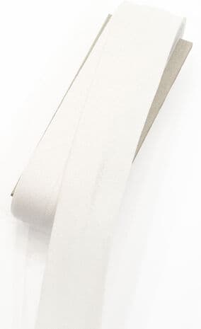 buttinette Baumwoll-Schrägband, weiß, Breite: 3 cm, Länge: 5 m