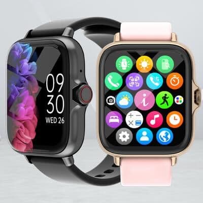 Inspire Daily Merch Waterproof Smart Watch With Information Alerts Sleep Monitoring Pedometer And Message Answer Call gold Black
