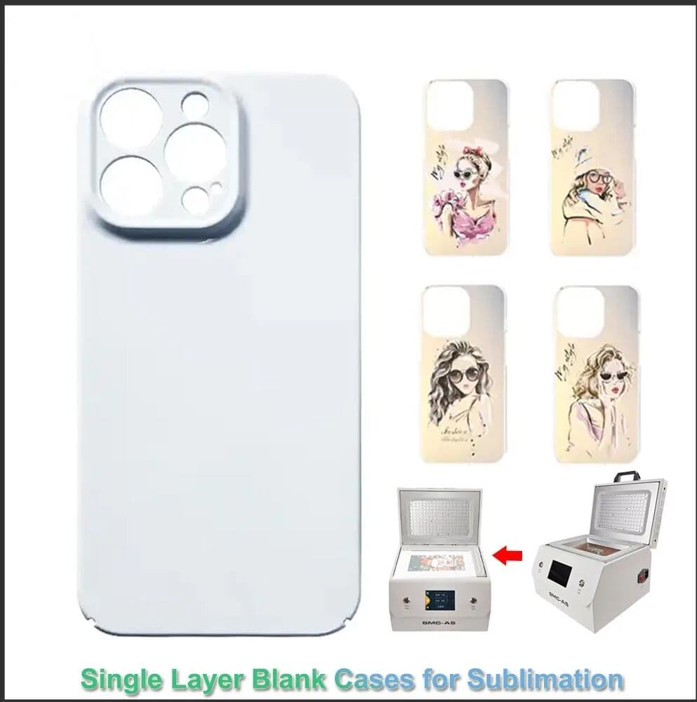 Bingo Cat 10pcs Sublimation Blank Cases for iPhone 18 17 16 15 14 13 12 SE 2020 Thermal Transfer DIY Print Shockproof Mobile Back Covers