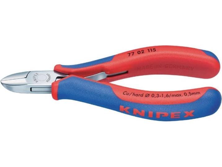 Knipex 77 02 115 Zijsnijtang Ronde kop + facet 115mm