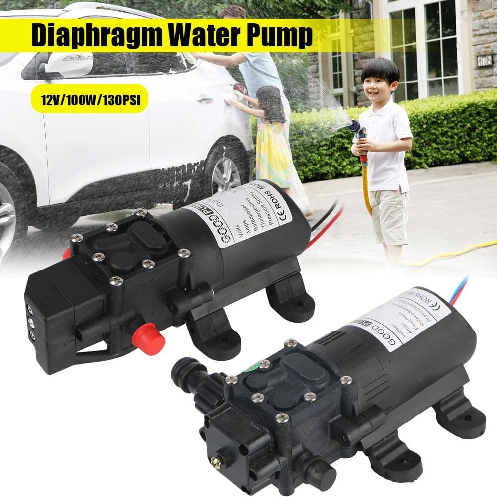 NONE DP-537 Diaphragm Water Spray Self-Priming 130PSI Agricultural Electric Water Pump Durable 12V 220V 5.5L/min Micro High Pressure