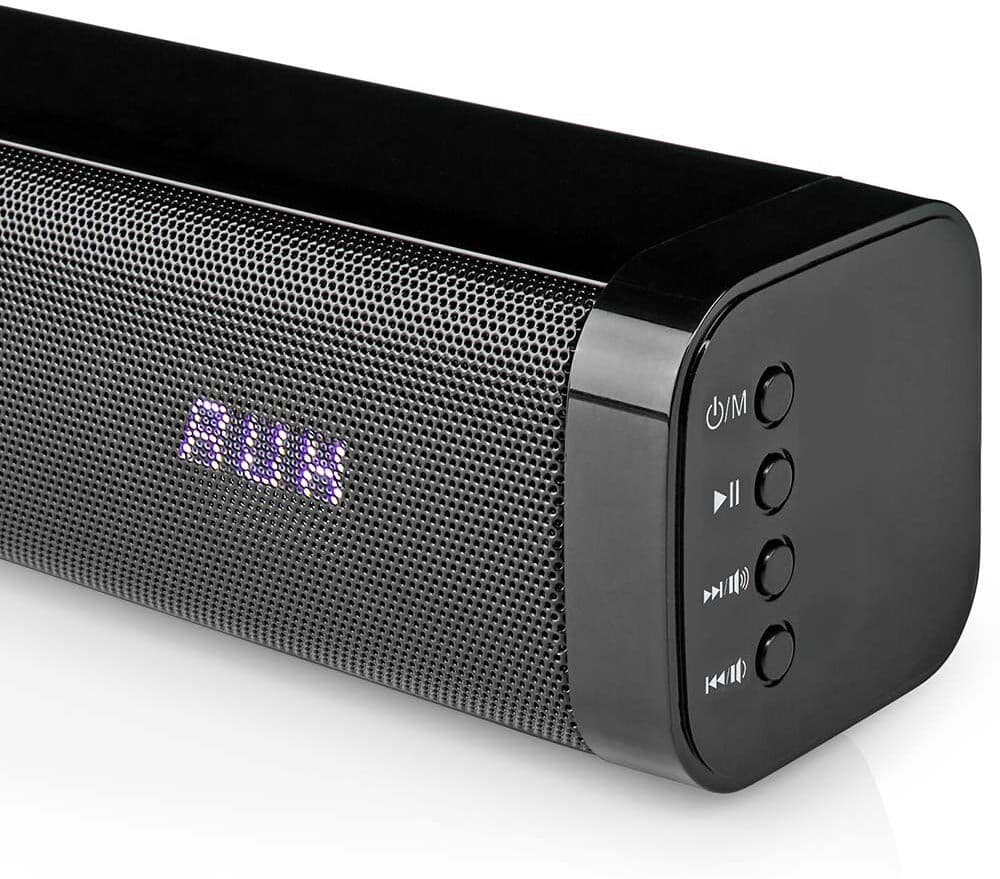 Lydplanke 2 Kanaler Stereo Surround Soundbar - 40 Watt Rms Med Fjernkontroll