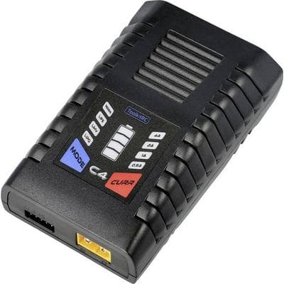 Toolkit RC C4 Modellbau-Ladegerät 4A LiPo, LiFePO, LiIon, LiHV, NiCd, NiMH