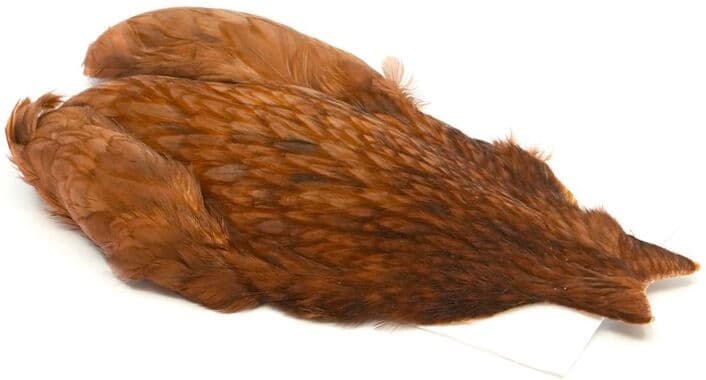 Whiting 4b Hen Cape-White Dyed Brown