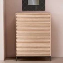 Schubladenkommode Kommode im Skandi Design in Eichefarben