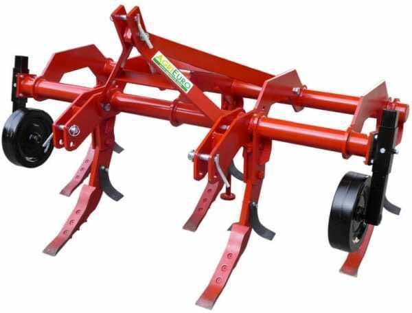 AgriEuro TOP-LINE Ripuntatore agricolo serie pesante 200 - 5 ancore - Ruote in acciaio