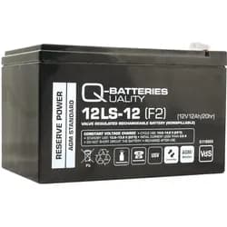 Q-Batteries 12LS-12 F2 12V 12Ah Blei-Vlies-Akku / AGM VRLA mit VdS
