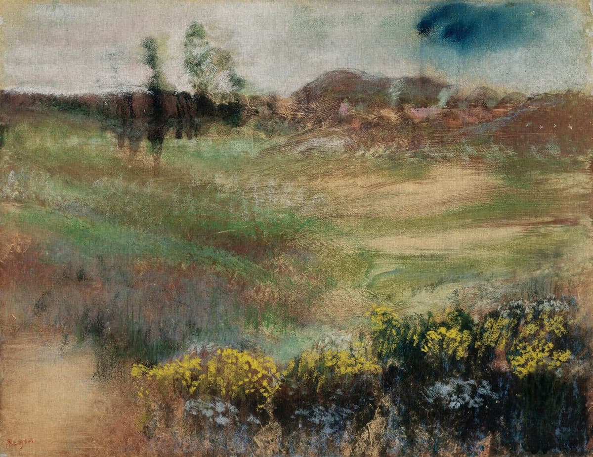 Dutch Wallcoverings Painted Memories 2 - 8064 - Landscape with Smokestacks   8711912367977   Behang