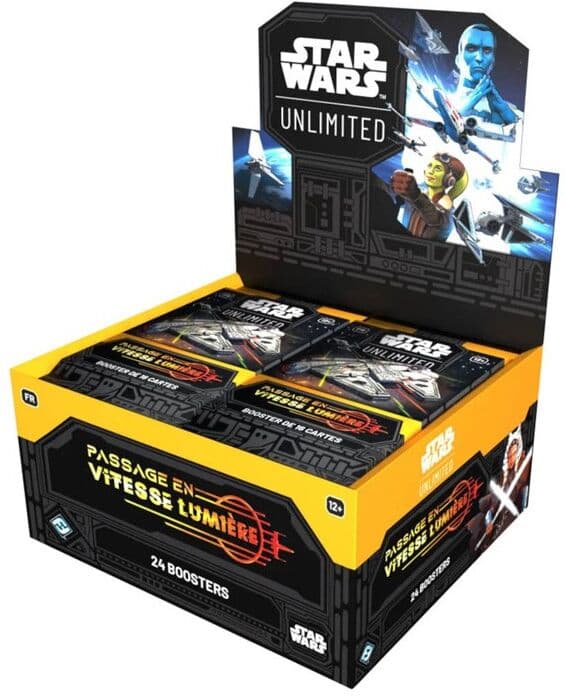 Fantasy Flight Games Star Wars Unlimited Passage à la Vitesse Lumière - Display de 24 Boosters FR