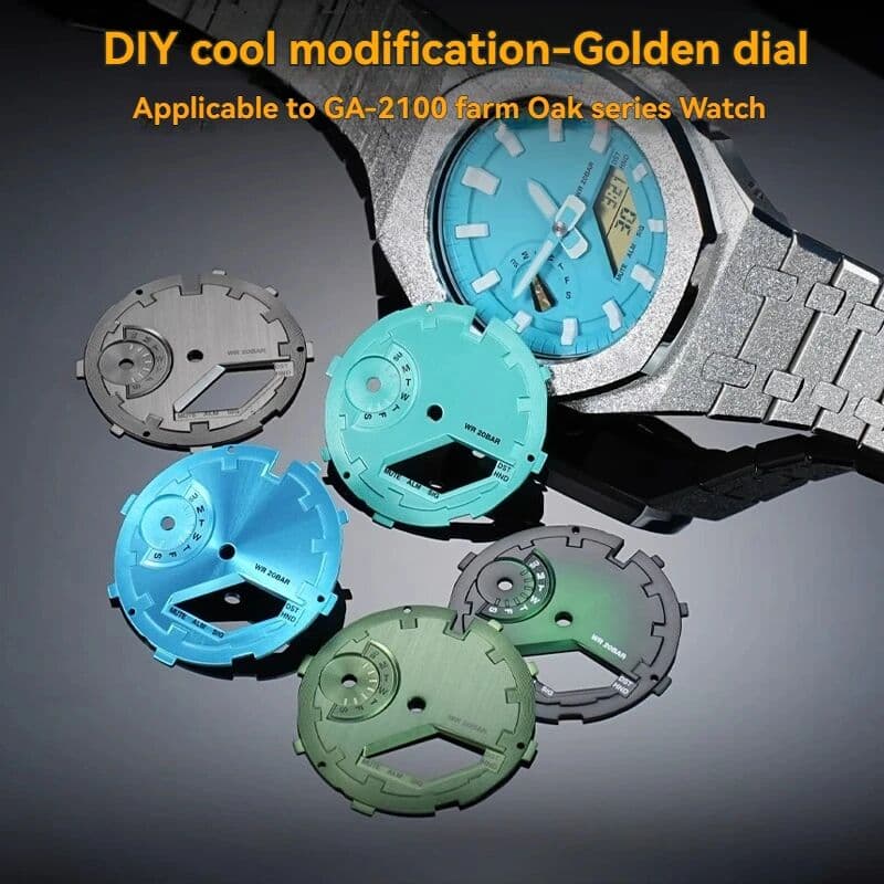 MEIKEJIA FOR Casioak MOD Kit Watch Dial Plate GA2100 Inner Shell For Casio G-SHOCK GA2100 2110 GA-2100 Modified Men Accessories
