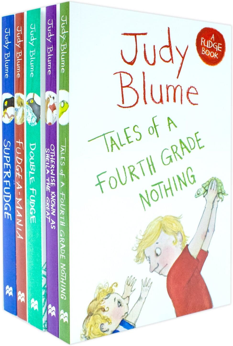 Macmillan Children's Books Fudge Series by Judy Blume 5 Books Collection Set - Paperback - Ages 7-9 - Tales of a Fourth Grade Nothing, Superfudge, Fudge-a-Mania, Double Fudge