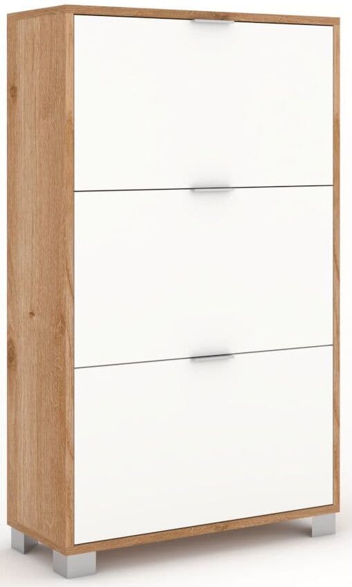 Scarpiera Sarmog A763RCBNI QUADRANTE 18 Paia Rovere cadiz e Bianco nev