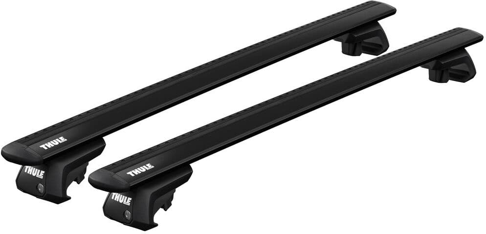 Tetőcsomagtartó Alfa Romeo 156 Crosswagon 2000-2007, Thule WingBar Black, tetőkorlátos
