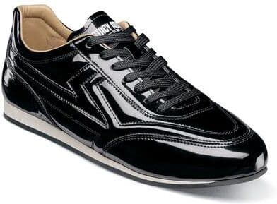 Stacy Adams Action 150 (Men's) Athletic in Black/Patent, Size 8 M, Leather/Rubber/Synthetic