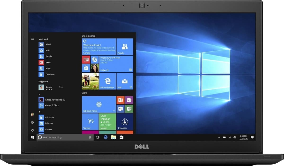 Dell Latitude 7490   i5-8250U   14"   16 GB   240 GB SSD   FHD   Bakgrundsbelyst tangentbord   Win 11 Home   IT