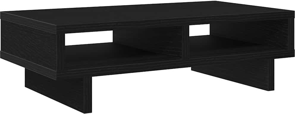 vidaXL Support pour écran en chêne noir 50 x 27 x 15 cm bois composite